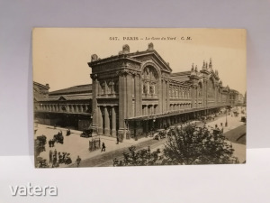 567.-PARIS. La Gare du Nord. 1912 képeslap (K3)
