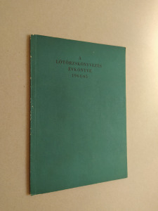 A lótörzskönyvezés évkönyv 1964/65  /megjelent  400 pld. (*29) Kép