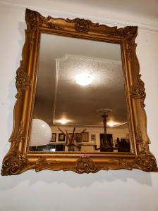 Hibátlan, antik, blondel fali tükör 97*79 cm méretben, új tükörlappal