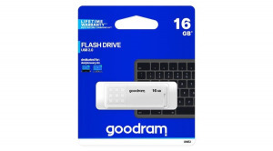 Goodram 16GB USB 2.0 fehér pendrive Artisjus matricával - UME2-0160W0R11