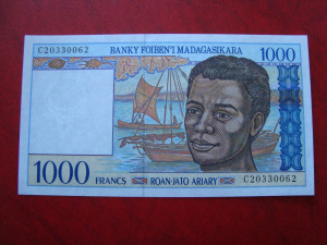 Madagaszkár 1000 Francs UNC 1994