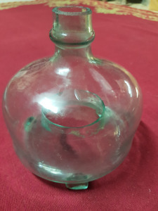 Antik üveg légyfogó,huta