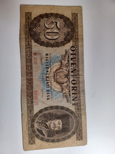 1951 50 forint Ritka bankjegy