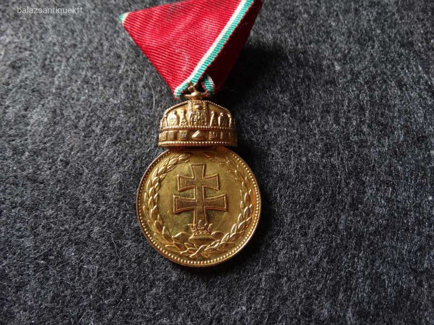 HORTHY - MAGYAR KORONÁS BRONZÉREM - SIGNUM LAUDIS - EREDETI HADISZALAGON