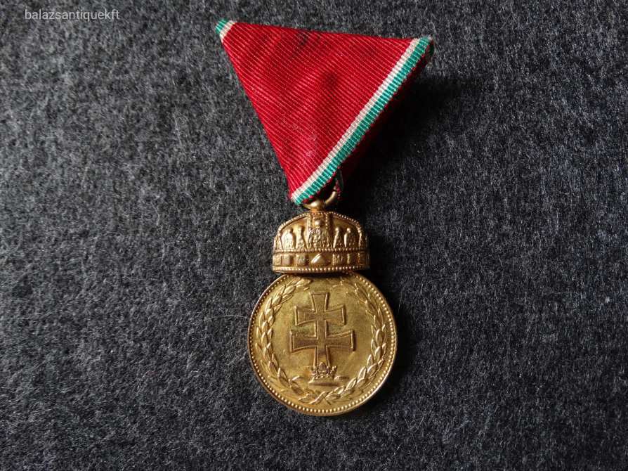 HORTHY - MAGYAR KORONÁS BRONZÉREM - SIGNUM LAUDIS - EREDETI HADISZALAGON