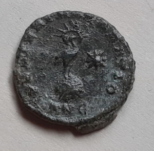 II. Constantius kisbronz Antiochia 5. műhely Főnix FEL TEMP REPARATIO 16mm RIC VIII 129