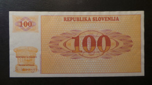 Szlovénia 100 Talarjev 1990 hajtatlan  (BK36 1e)
