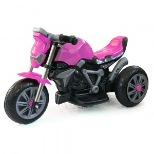 Elektromos háromkerekű motor gyerekeknek - rózsaszín