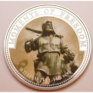 Libéria, 10 dollars 2001 PP - A szabadság pillanatai - Tell Vilmos 14. század UNC