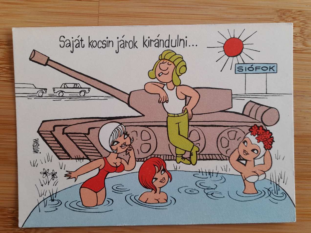 Képeslap, levelezőlap - Humoros vicces  katonai  sorkatonaság  grafikus (1/26/1_SZ)
