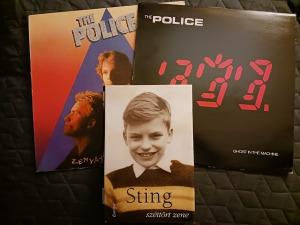 The Police 2db nagylemez+ Sting könyv: széttört zene