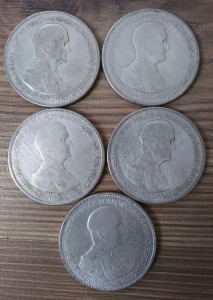 1930 ezüst 5 Pengő /5db./