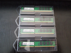 Kingston 32GB (4x8gb) DDR3 pc3-12800 1600MHz CL11 KVR16N11/8 deszktop memória használt, de hibátlan