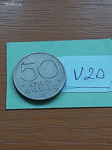 40 FT NORVÉGIA 50 ÖRE 1975  V20