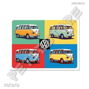 Fém Hűtőmágnes - Volkswagen VW T1 Busz