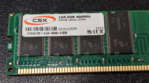 CSX 1Gb DDR DDR1 400Mhz Memória - Memteszt OK!