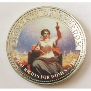 Libéria, 10 dollars 2001 PP - A szabadság pillanatai - Egyenlő női jogok 1866 UNC