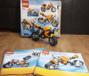 LEGO-CREATOR-7291 3 az 1ben lego verseny/városi/chopper motor
