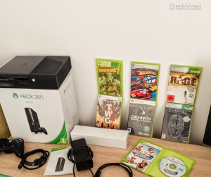 Xbox 360 új típus,dobozában több eredeti játékkal. Nincs Minimálár LEGJOBB ÁRON!!!!