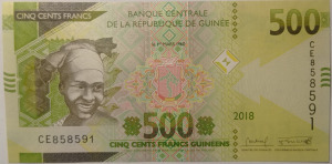 Guinea 500 frank 2018 UNC