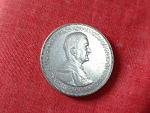 Extra szép, hajas Horthy ezüst 5 pengő 1930