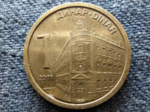 Szerbia Nemzeti Bank 1 dínár 2011  (id51018)