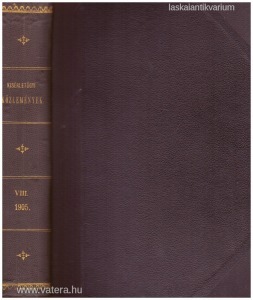 Kisérletügyi közlemények VIII. kötet (1905.)