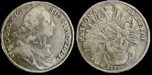 Maximilian III. - bajor tallér - 1776 - ezüst, 28.06g