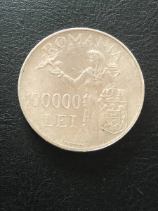 100 000 lei ezüst pénz 1946 1 darab