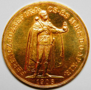 Ferenc József 100 korona 1908 KB UNC [34.01 gramm]