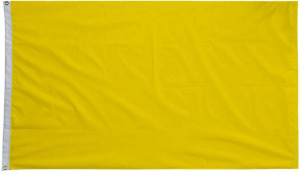 Egyszínű gokart zászló 90x150cm - sárga, citromsárga