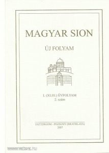 Magyar Sion-Új folyam I. évf. 2. sz. (Esztergom, 2007)