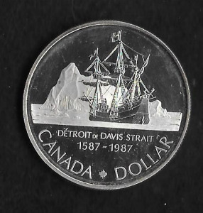 1987. Kanada , 1 Dollár  alkalmi  érme   ( Ag , PP )