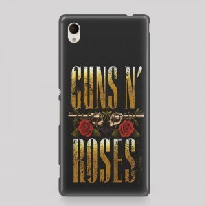 Gunsn Roses mintás Sony Xperia M2 tok hátlap
