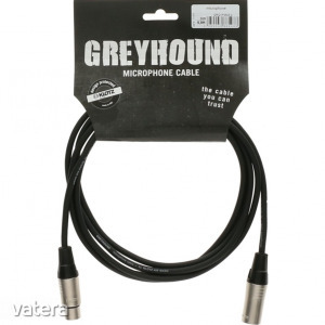 Klotz - mikrofonkábel 1 m Klotz XLR3M-XLR3F csatlakozók+GreyHound fekete kábel