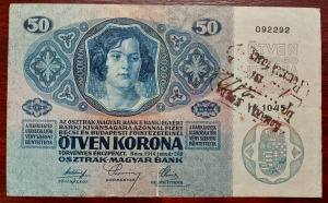 1914 évi ötven koronás bankjegy
