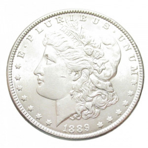 USA, Morgan dollar 1889 EF+, 26.73g900