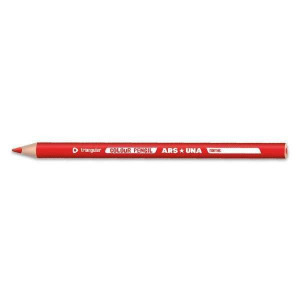 Színes ceruza ARS UNA háromszögletű vastag piros