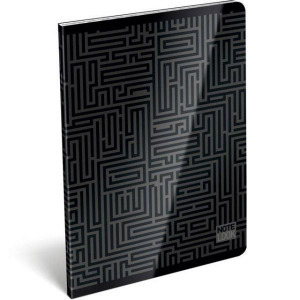 XRCise Look exkluzív vonalas füzet - 60 lapos A5 - Eleven fekete