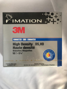 BONTATLAN Imation 3M High Density Diskettes IBM Formatted DS,HD 5 1/4” (1 doboz, 10db)