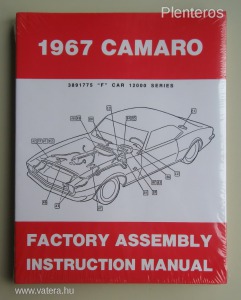 1967 Chevrolet Camaro factory assembly instruction manual (+ RS, SS, Z28)