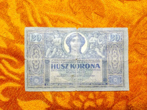1919 -es 20 Korona bankó augusztusi Ritkább !!!! (L2886)