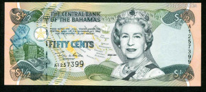 Bahama szigetek 2001 1/2 Dollar - 50 cents UNC