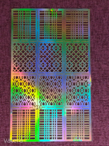 Műköröm Díszítés Nail Stencil Hologramos Öntapadós Matrica 5.
