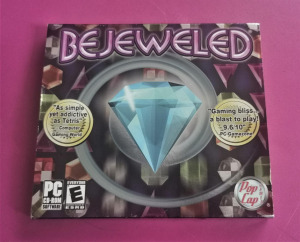 Bejeweled PopCap Games PC CD ROM Window 98 / ME / 2000 Amerikai Videójáték Gyerekeknek Puzzle