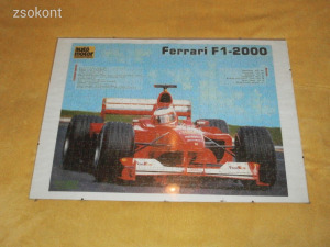 Scuderia Ferrari F1 versenyautó puzzle kép keretben Csepelen lehet személyesen átvenni !!!