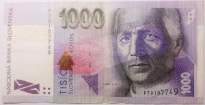 Szlovákia 1000 korona 2005 VF 2.