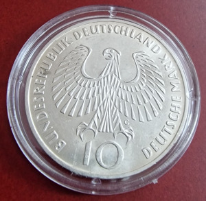 Németország ezüst 10 Márka UNC-BU!