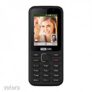 Maxcom MK241 mobiltelefon, kártyafüggetlen, bluetooth-os, fm rádiós fekete KaiOS operációs rendsz...