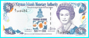 1 dollár 2003 Kajmán-szigetek emlékkiadás UNC